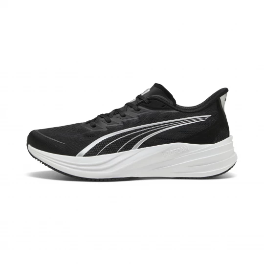 Foto van product PUMA Darter Pro 2 uniseks hardloopschoenen, Zwart / Wit / Zilver