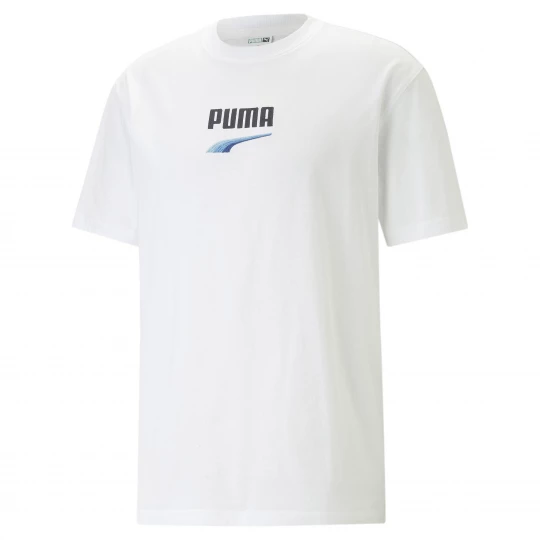 Foto van product PUMA DOWNTOWN Logo T-shirt voor Heren, Wit