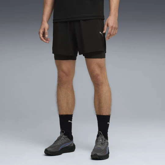 Foto van product PUMA Dreamrun 2-in-1 dryCELL hardloopshort voor Heren, Zwart