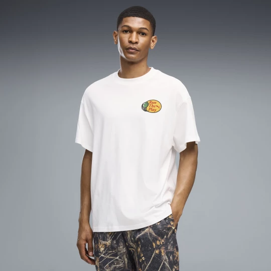 Foto van product PUMA Dylan Wildcat Oversized T-shirt voor Heren, Wit