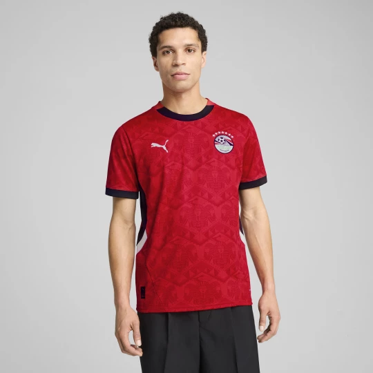 Foto van product PUMA Egypte 2025 thuisshirt voor Heren, Zwart / Rood