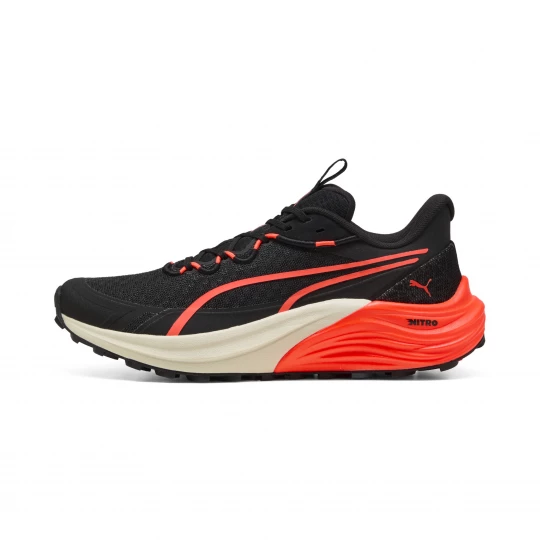 Foto van product PUMA Electrify NITROâ¢ 4 trailrunningschoenen voor Heren, Zwart / Rood / Wit