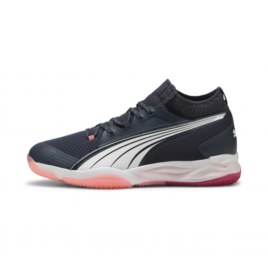 Foto van product PUMA Elimineer NITROâ¢ SQD uniseks handbalschoenen, Rood / Wit