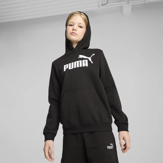 Foto van product PUMA ESS No. 1-logo fleece hoodie voor Dames, Zwart