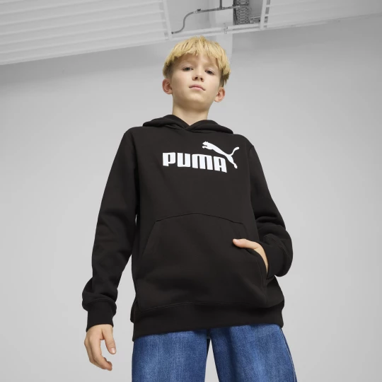 Foto van product PUMA ESS No. 1-logo fleece hoodie voor Heren, Zwart