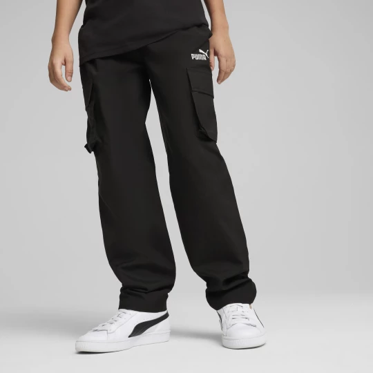 Foto van product PUMA ESS No. 1-logo geweven cargobroek voor Heren, Zwart
