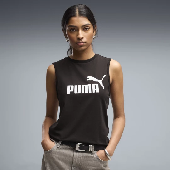 Foto van product PUMA ESS No. 1 Logo slanke tanktop voor Dames, Zwart