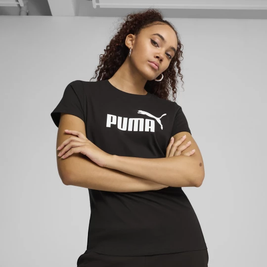 Foto van product PUMA ESS No. 1 T-shirt met logo voor Dames, Zwart