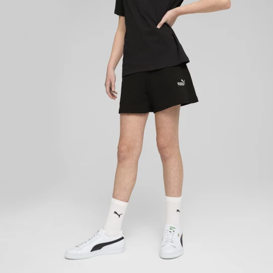 Foto van product PUMA ESS Small No. 1-logo short voor Dames, Zwart