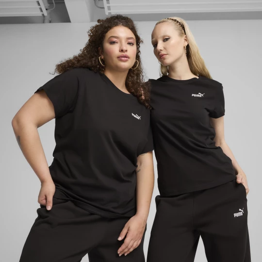 Foto van product PUMA ESS Small No. 1 Logo T-shirt voor Dames, Zwart