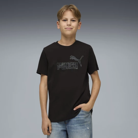 Foto van product PUMA Essentials camouflage T-shirt voor Heren, Zwart