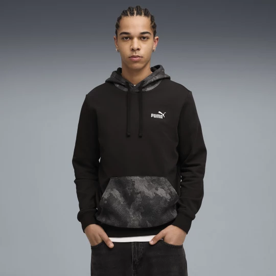 Foto van product PUMA Essentials camouflagehoodie voor Heren, Zwart