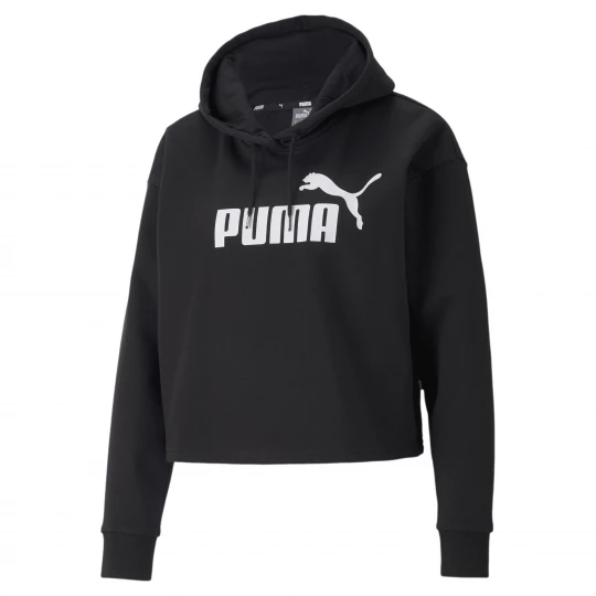 Foto van product PUMA Essentials cropped hoodie met logo voor Dames, Zwart