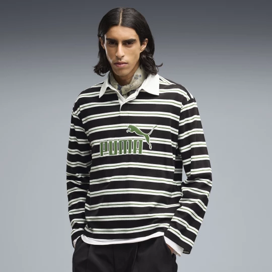 Foto van product PUMA Essentials elevated No. 1 relaxte rugbypolo voor Heren, Zwart