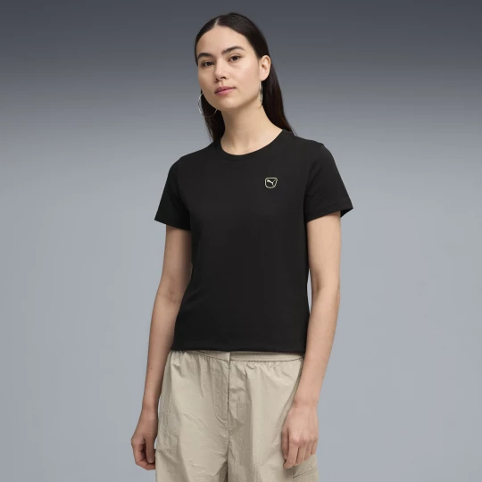 Foto van product PUMA Essentials Elevated T-shirt voor Dames, Zwart