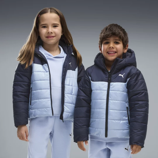 Foto van product PUMA Essentials gewatteerd jack met capuchon, Blauw