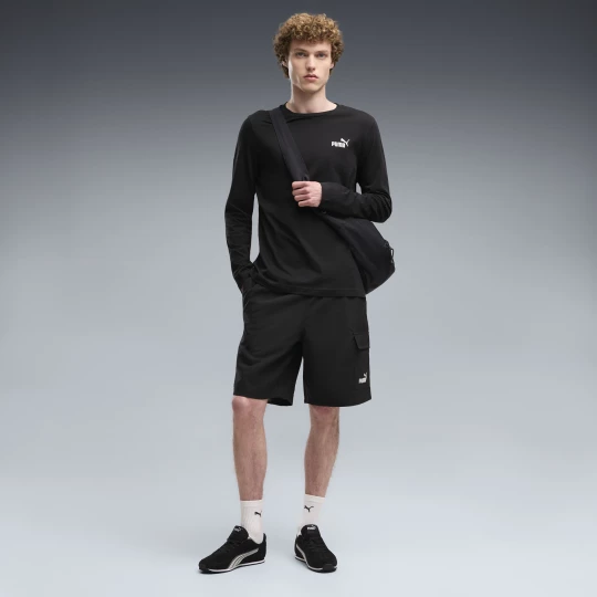 Foto van product PUMA Essentials No.1 Logo geweven cargoshort voor Heren, Zwart