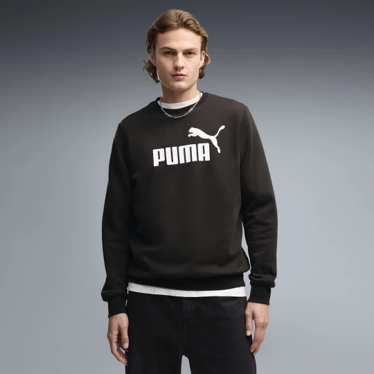 Foto van product PUMA Essentials No. 1-logo top met ronde hals voor Heren, Zwart