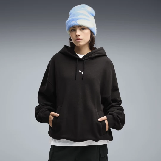 Foto van product PUMA Essentials oversized hoodie voor Dames, Zwart