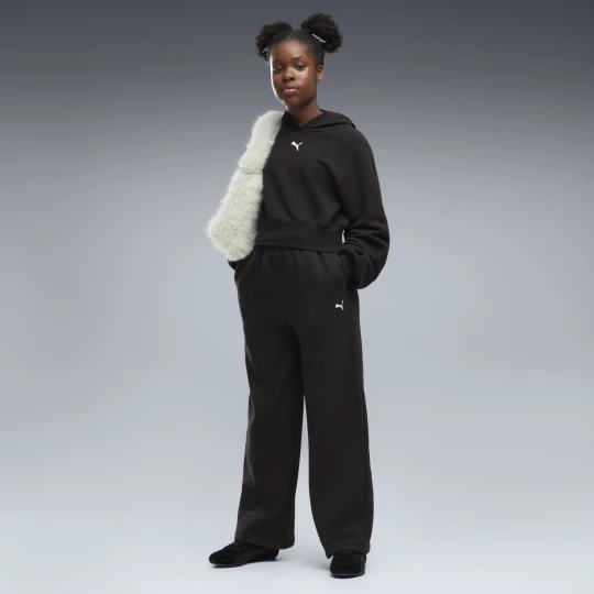 Foto van product PUMA Essentials Relaxed Slouchy Pintuck broek voor Dames, Zwart