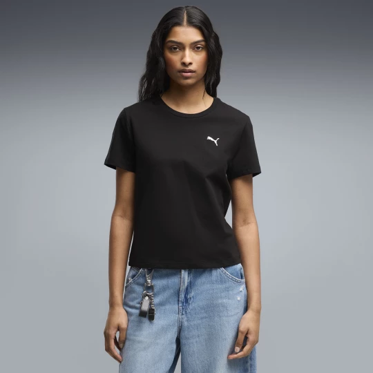 Foto van product PUMA Essentials Slim T-shirt voor Dames, Zwart