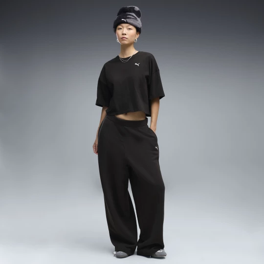 Foto van product PUMA Essentials Slouchy Pintuck oversized broek voor Dames, Zwart