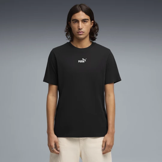 Foto van product PUMA Essentials Small No. 1-logo T-shirt voor Heren, Zwart