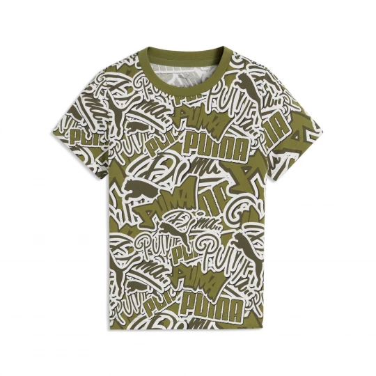 Foto van product PUMA Essentials T-shirt met Scribble-print voor Heren, Groen