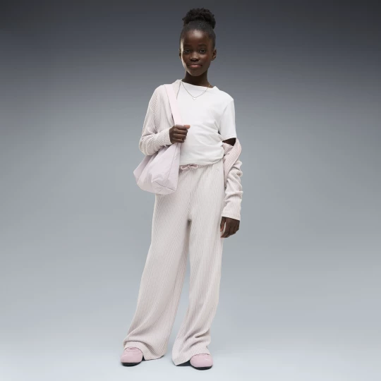 Foto van product PUMA Essentials Wide Leg Soft Touch broek voor Dames, Roze