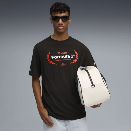 Foto van product PUMA F1Â® Essentials Graphic T-shirt voor Heren, Zwart