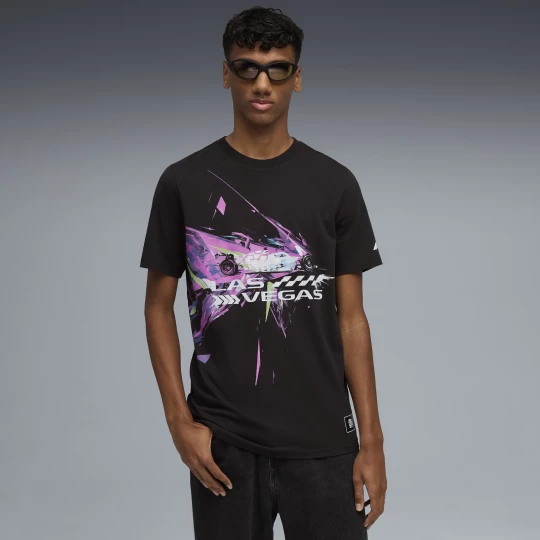 Foto van product PUMA F1Â® Las Vegas uniseks T-shirt voor Heren, Zwart
