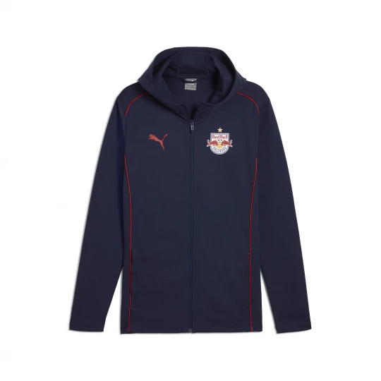 Foto van product PUMA FC Rood Bull Salzburg Casuals jack met capuchon voor Heren, Blauw / Rood