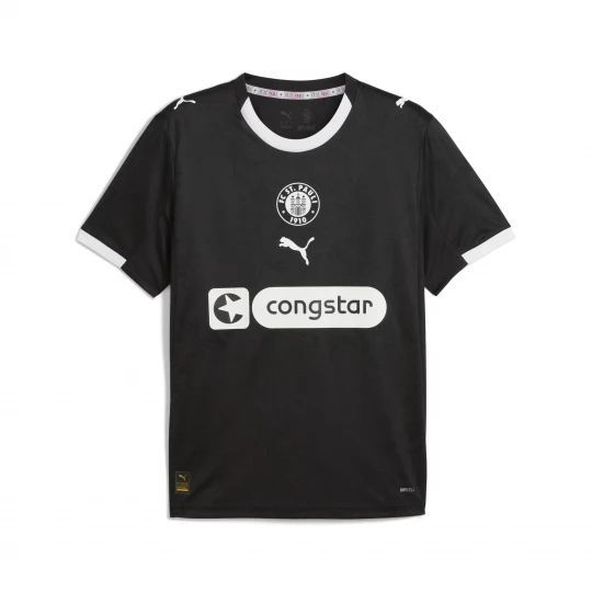 Foto van product PUMA FC St. Pauli 25 / 26 derde shirt voor Heren, Zwart / Wit