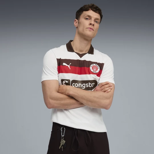 Foto van product PUMA FC St. Pauli 25 / 26 uitshirt voor Heren, Wit / Bruin