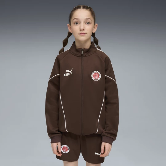 Foto van product PUMA FC St. Pauli KING Anthem jack, Wit / Bruin