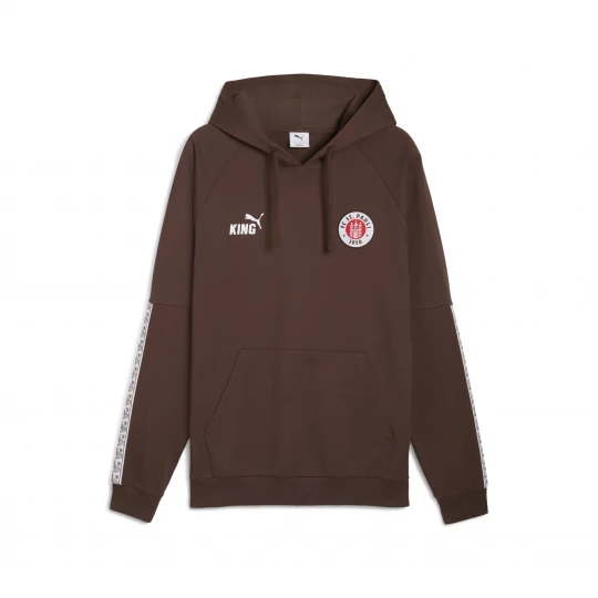 Foto van product PUMA FC St. Pauli KING hoodie voor Heren, Wit / Bruin