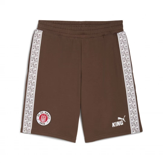 Foto van product PUMA FC St. Pauli KING sweatshort voor Heren, Wit / Bruin