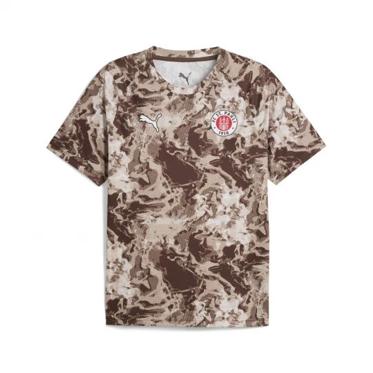 Foto van product PUMA FC St. Pauli prematch-shirt voor Heren, Wit / Bruin