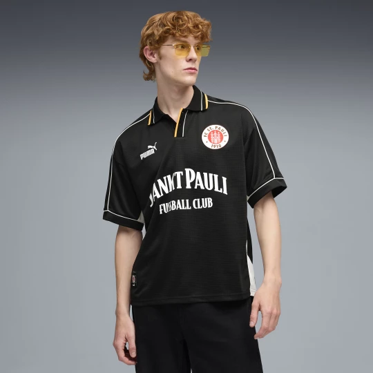 Foto van product PUMA FC St. Pauli Retro voetbalshirt voor Heren, Zwart / Wit