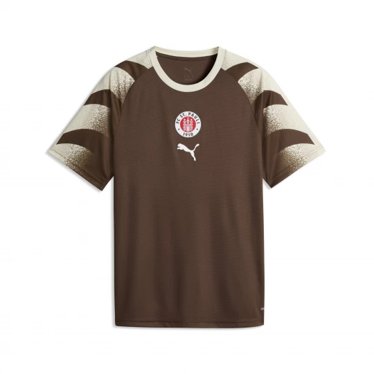 Foto van product PUMA FC St. Pauli warm-up-shirt voor Heren, Wit / Bruin