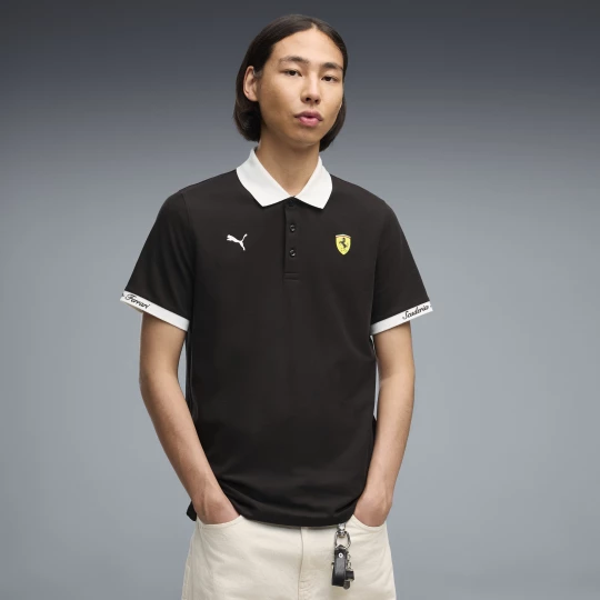 Foto van product PUMA Ferrari PiquÃ© poloshirt voor Heren, Zwart