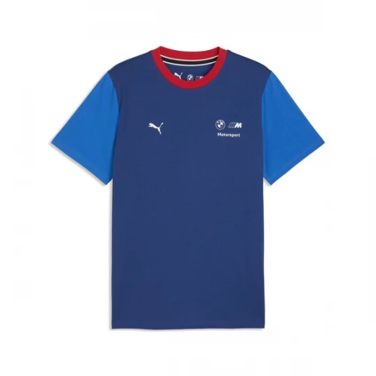 Foto van product PUMA Functioneel shirt 'BMW M Motorsport Essentials' blauw / navy / donkerrood / wit