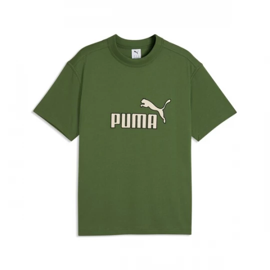 Foto van product PUMA Functioneel shirt 'Essentials Elevated No.1' beige / olijfgroen