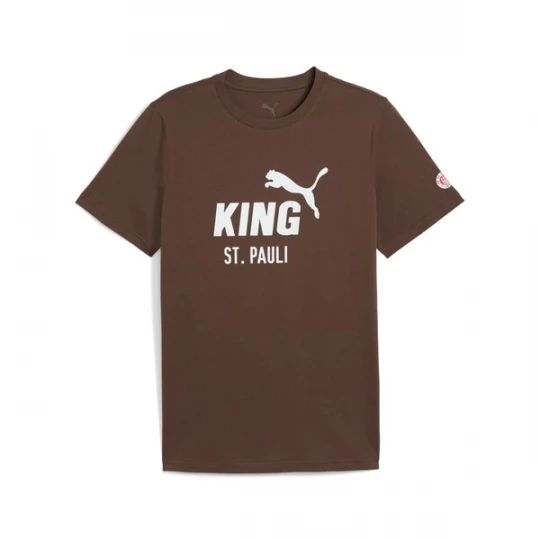 Foto van product PUMA Functioneel shirt 'FC St. Pauli King' donkerbruin / wit