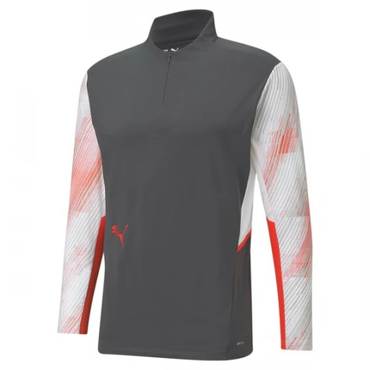 Foto van product PUMA Functioneel shirt 'Individual Cup' donkergrijs / grenadine / wit
