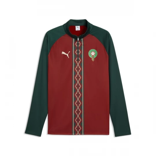 Foto van product PUMA Functioneel shirt 'Marokko' groen / donkerrood / wit