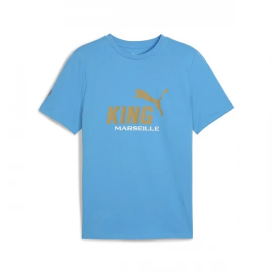 Foto van product PUMA Functioneel shirt 'Olympique de Marseille King' lichtblauw / honing / wit