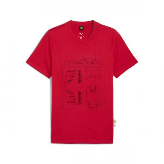 Foto van product PUMA Functioneel shirt 'Scuderia Ferrari' rood / zwart