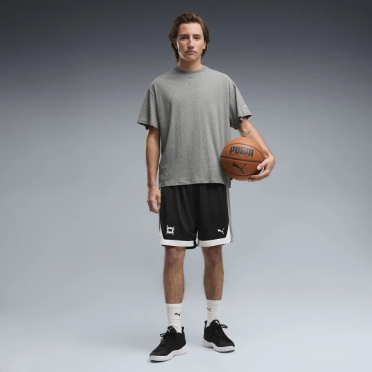 Foto van product PUMA Fundamentals basketbalshort van mesh voor Heren, Zwart