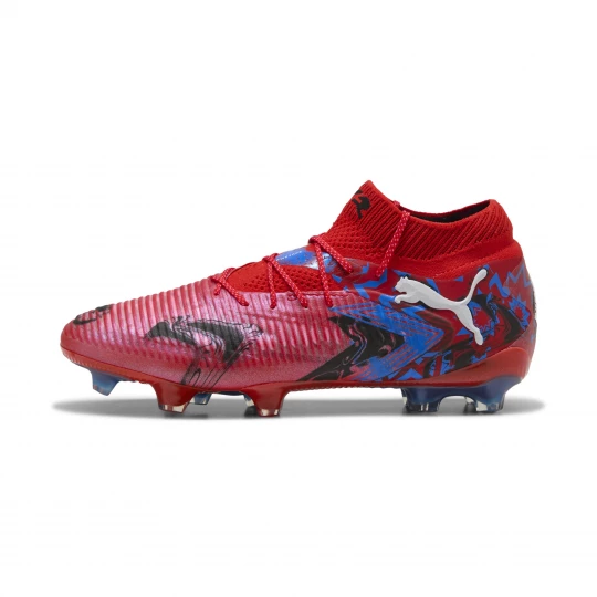 Foto van product PUMA FUTURE 8 ULTIMATE PLAYMAKERS FG uniseks voetbalschoenen, Blauw / Zwart / Rood